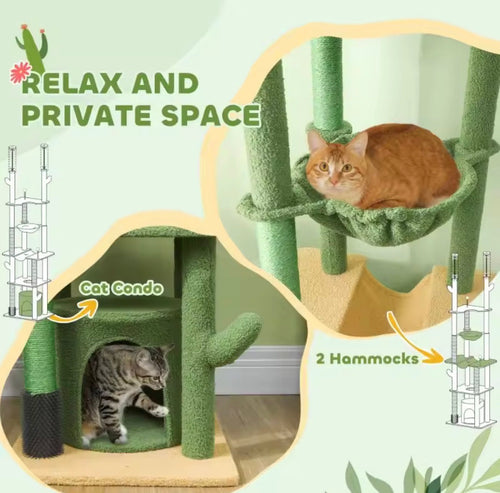 Adjustable Height Cat Tree